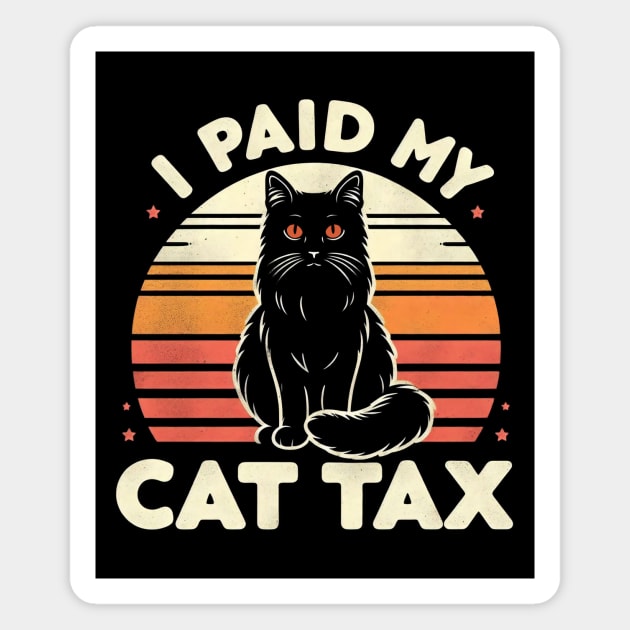 I Paid My Cat Tax Magnet by CreativeSage